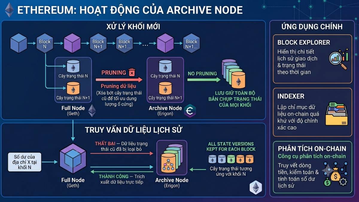 Hoạt động của Archive Node