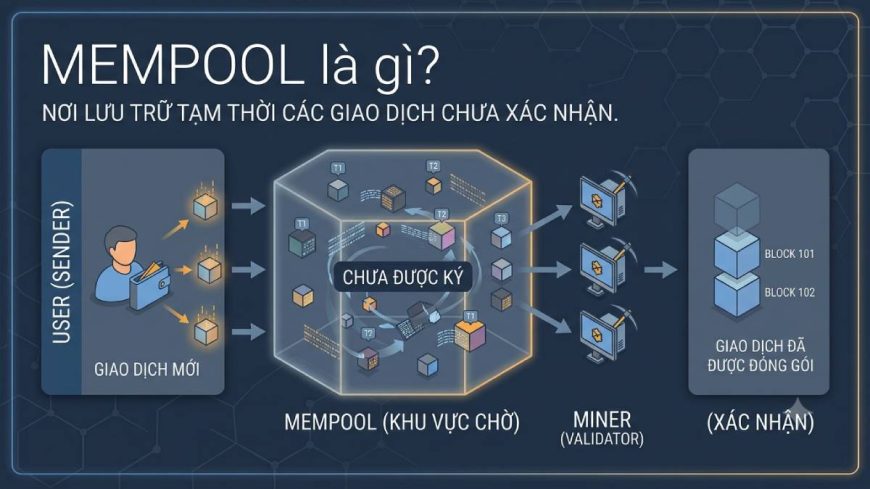 Mempool là gì? Transaction đi đâu trước khi vào Block? Mempool là gì? Transaction đi đâu trước khi vào Block?