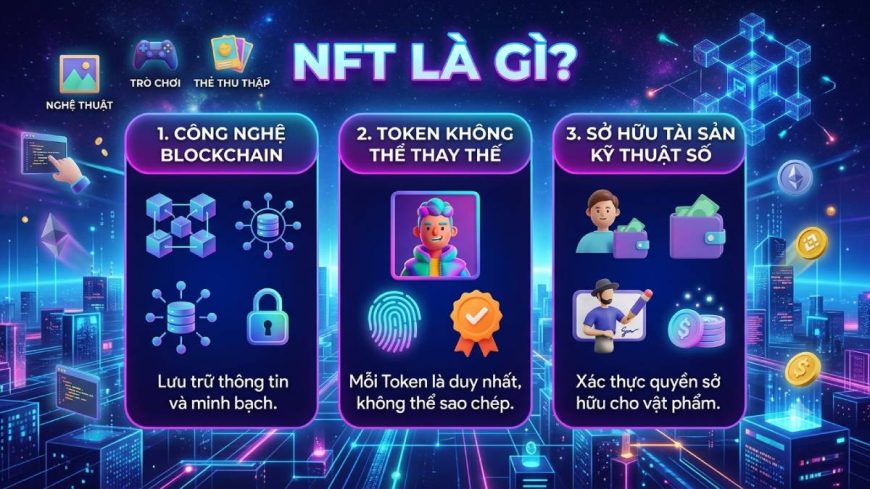 NFT là gì? Cơ chế hoạt động của Token không thể thay thế NFT là gì? Cơ chế hoạt động của Token không thể thay thế