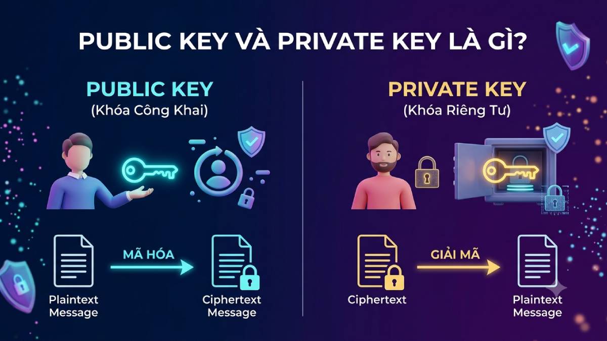 Public Key và Private Key là gì? Cặp khóa bảo mật Blockchain 1 Private Key và Public Key