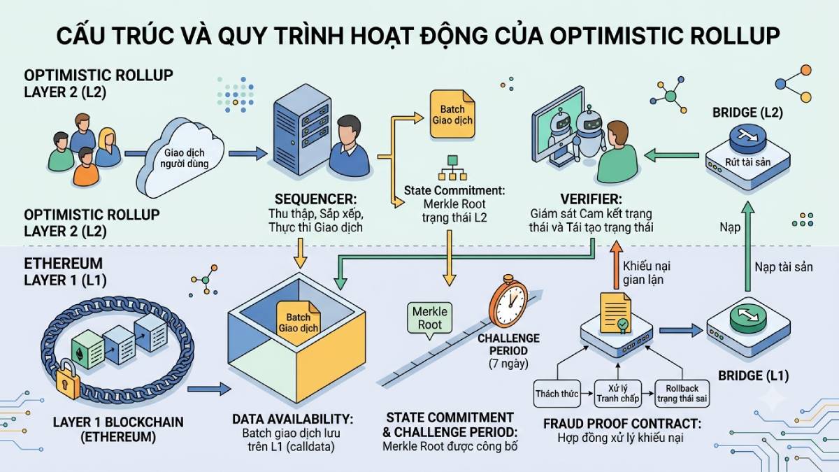 Cấu trúc của Optimistic Rollup