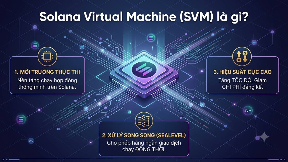 Solana Virtual Machine (SVM) là gì? Kiến trúc và cách hoạt động 1 Solana Virtual Machine (SVM)