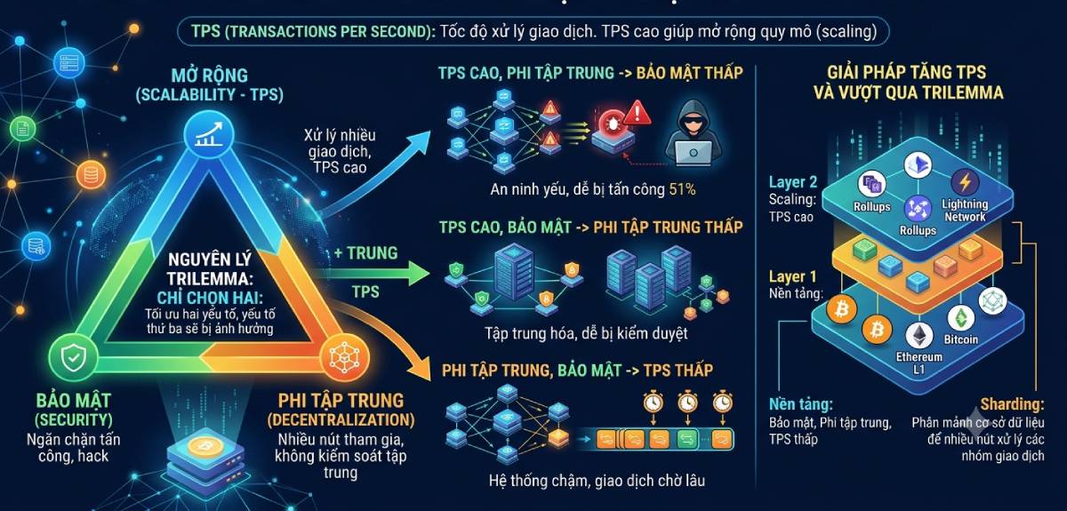 TPS và Blockchain Trilemma