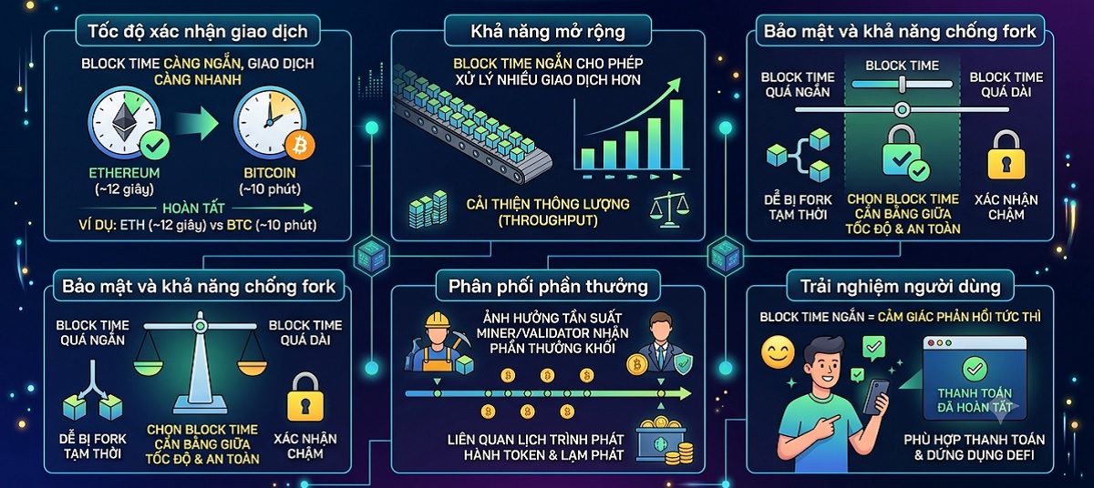 Block Time là gì? Thời gian tạo khối trong Blockchain 2 Vai trò của Block Time