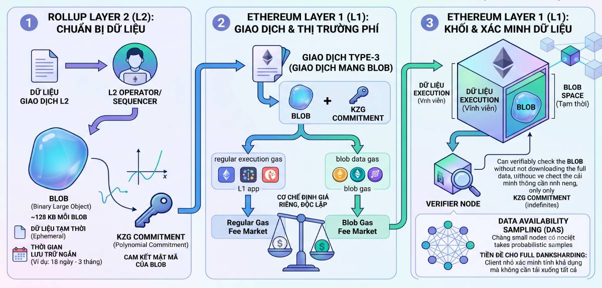Proto-Danksharding (EIP-4844) là gì? Blob & Phí Layer-2 4 Các thành phần của Proto-Danksharding (EIP-4844)