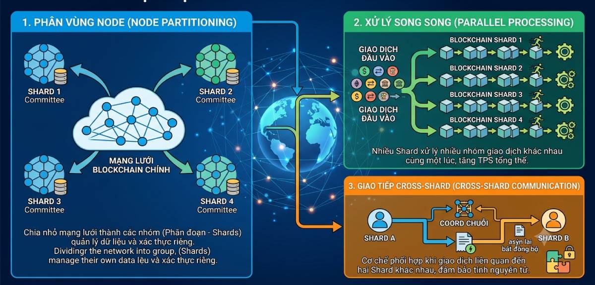 Cách hoạt động của Sharding