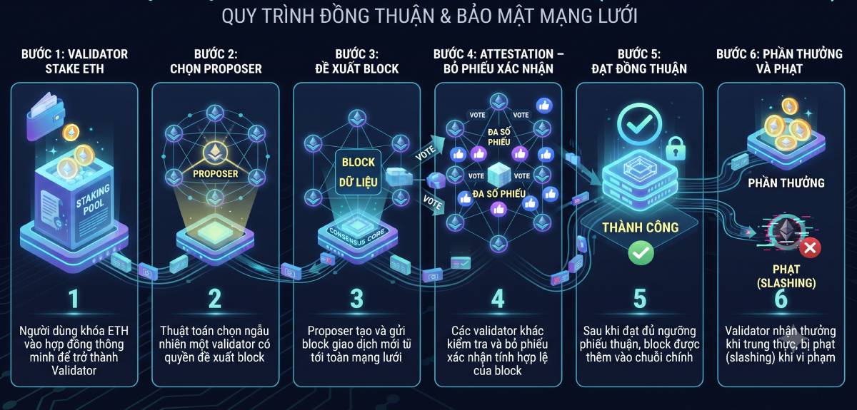Quy trình hoạt động Consensus Layer