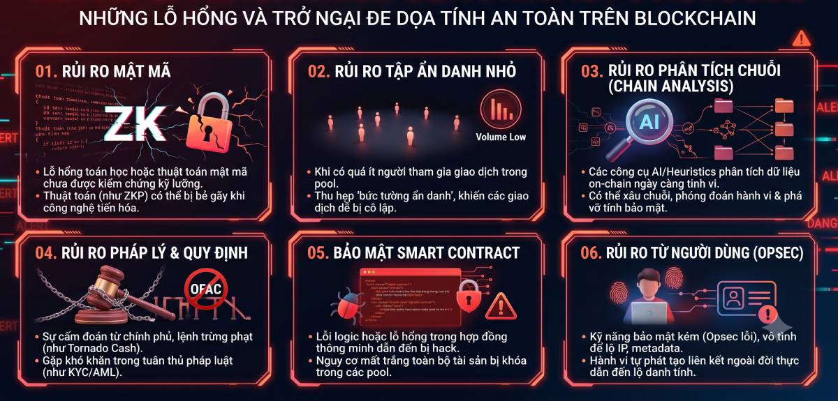 Rủi ro và thách thức của Privacy Protocol