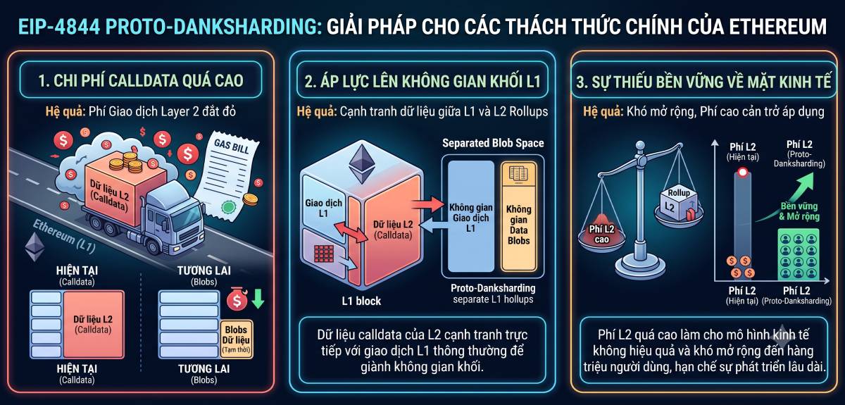 Proto-Danksharding (EIP-4844) là gì? Blob & Phí Layer-2 2 Vai trò của Proto-Danksharding (EIP-4844)
